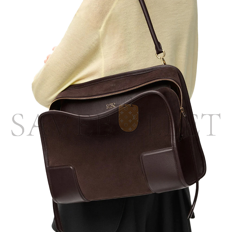 LOEWE LARGE AMAZONA 180 BAG IN SUEDE A039ASRX03 (34.5*27*14cm)